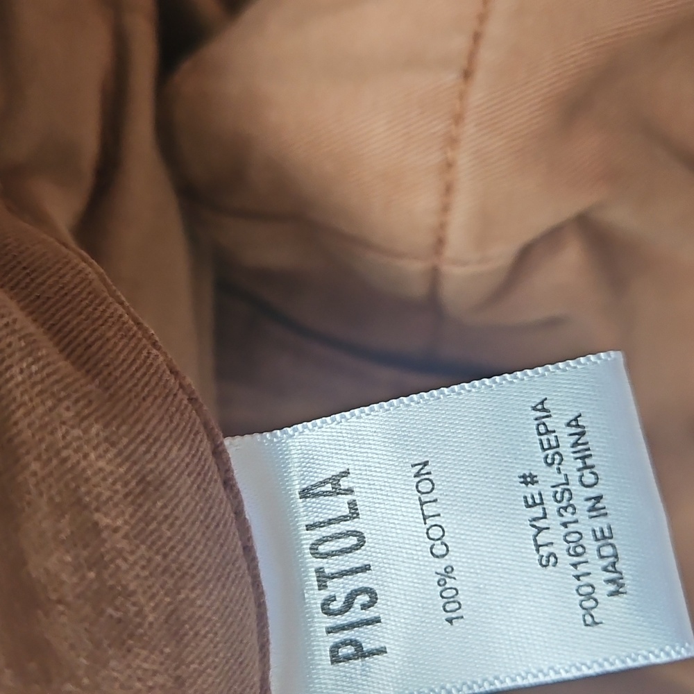 NEW PISTOLA jasmine high rise wide leg pant in sepia - Picture 5 of 6